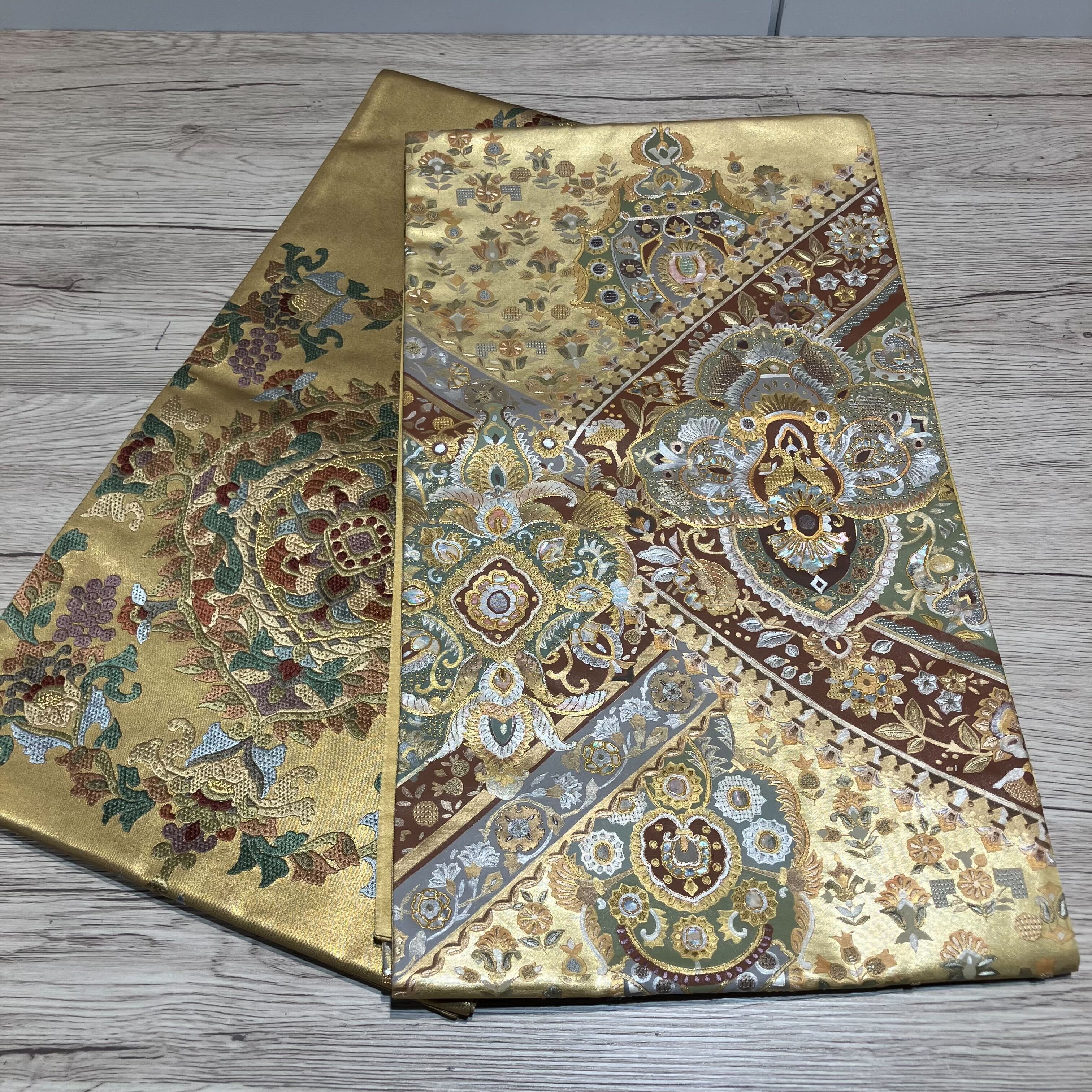 唐織,螺鈿,袋帯